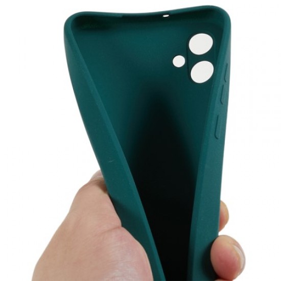 For Samsung Galaxy A04e 4G / M04 4G / F04 4G Phone Cover Anti-scratch Double-Sided Matte TPU Phone Case - Green Samsung Cases Mobile