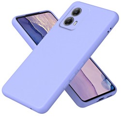 For Motorola Moto G53 5G TPU Case Fiber Lining 2.2mm Anti-drop Phone Cover - Purple