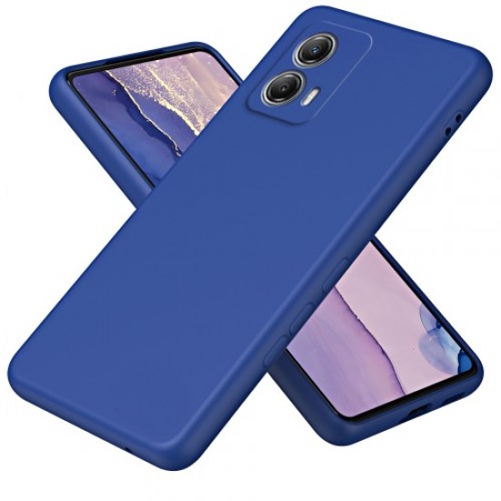 For Motorola Moto G53 5G TPU Case Fiber Lining 2.2mm Anti-drop Phone Cover - Blue Motorola Cases Mobile