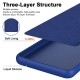 For Motorola Moto G53 5G TPU Case Fiber Lining 2.2mm Anti-drop Phone Cover - Blue Motorola Cases Mobile