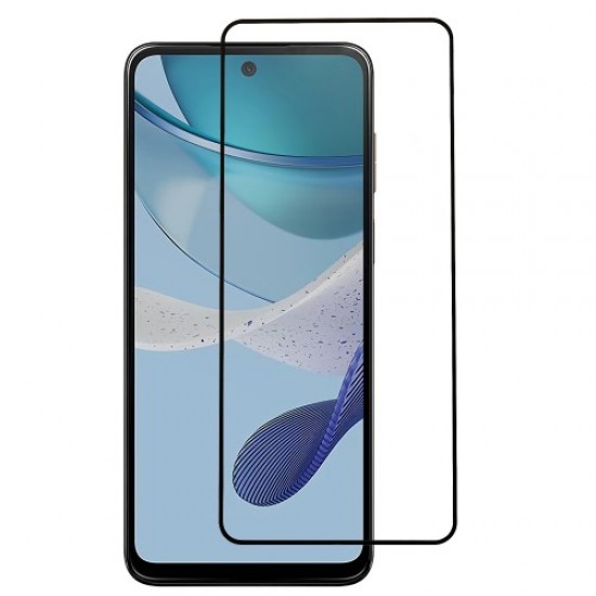 Σκληρυμένο Γυαλί (Tempered Glass) Προστασίας Οθόνης Πλήρης Κάλυψης για Motorola Moto G53 5G / G23 4G / G13 4G - Μαύρο Motorola Προστατευτικά οθόνης