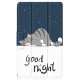 For Realme Pad Mini Trifold Leather Tablet Case Pattern Printed Folio Flip Magnetic Clasp Anti-fall Cover - Good Night Cat Oppo Realme Tablet Cases