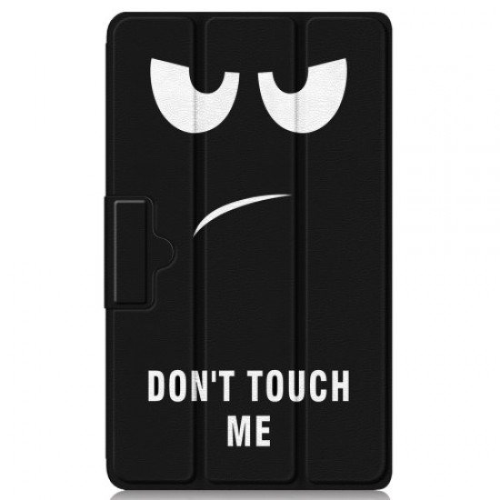 For Realme Pad Mini Trifold Leather Tablet Case Pattern Printed Folio Flip Magnetic Clasp Anti-fall Cover - Don't Touch Me Oppo Realme Tablet Cases
