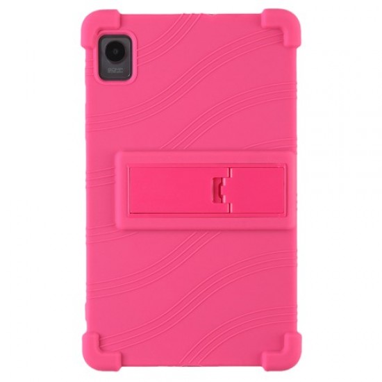 Protective Cover for Realme Pad Mini 8.7-inch with PC Kickstand. Scratch Resistant Soft Silicone Tablet Case - Rose Oppo Realme Tablet Cases