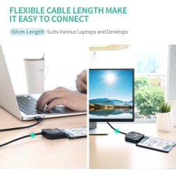 UGREEN 20231 SATA to USB 3,0 Adapter Cable for 3,5/2,5 Inches SSD HDD SATA III Hard Drive Disk Converter for Samsung Seagate WD  UGREEN 20231 SATA to USB 3,0 Adapter Cable for 3,5/2,5 Inches SSD HDD SATA III Hard Drive Disk Converter for Samsung Seagate WD