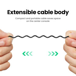 UGREEN Car Bluetooth 5,0 AUX Adapter Audio Receiver USB to 3,5mm Hands Free Kit Support TF Card