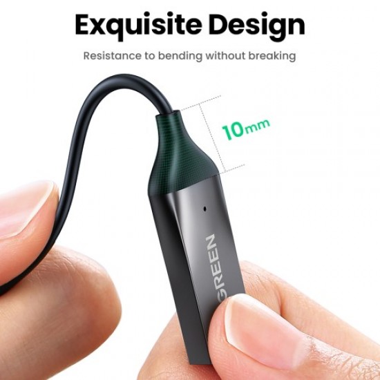 UGREEN Car Bluetooth 5,0 AUX Adapter Audio Receiver USB to 3,5mm Hands Free Kit Support TF Card Bluetooth Headsets / Speakers