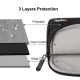 HAWEEL Splash-proof Shockproof Oxford Sleeve Laptop Pouch for 15-inch Tablets/Notebooks - Black Universal Tablets Cases