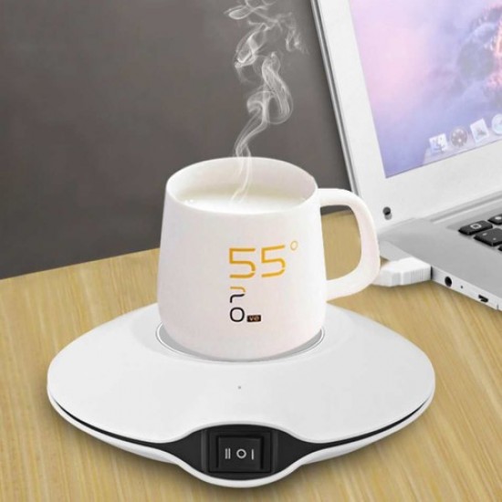 USB Powered Cup Cooler Heater Plate Home Heating Cooling Device - White Gadgets - Toys - Hobby