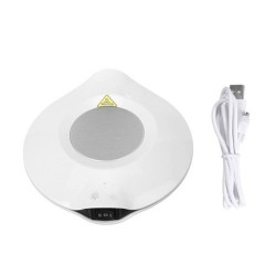 USB Powered Cup Cooler Heater Plate Home Heating Cooling Device - White USB Powered Cup Cooler Heater Plate Home Heating Cooling Device - White