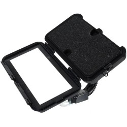 Αδιάβροχη Περιστρεφόμενη Βάση Στήριξης Κινητού για Μηχανάκι (στον Καθρέφτη) ή Ποδήλατο, Μέγεθος εσωτερικά 16.2x8.2mm - Μαύρο