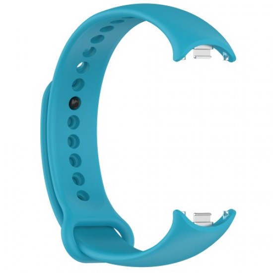 For Xiaomi Smart Band 8 Silicone Watch Bands Strap Replacement with Metal Connector - Sky Blue Gadgets - Toys - Hobby