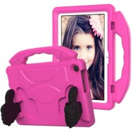 For Lenovo Tab M10 (Gen 3) EVA Tablet Case Foldable Thumb Kickstand Handle Grip Tablet Cover - Rose