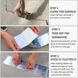 5mx5cm Waterproof Aluminum Foil Butyl Rubber Tape Adhesive Sealant Tape for Repairing Sealing 5mx5cm Waterproof Aluminum Foil Butyl Rubber Tape Adhesive Sealant Tape for Repairing Sealing