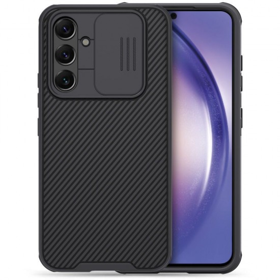 NILLKIN CamShield Pro PC Panel + TPU Frame Drop Resistant Cover Shell with Camera Cover for Samsung Galaxy A54 - Black Samsung Cases Mobile