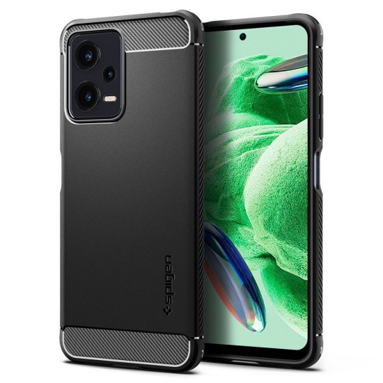 Spigen Rugged Armor Back Cover Xiaomi Redmi Note 12 5G / Poco X5 5G - Matte Black (ACS05787) XIAOMI Cases Mobile