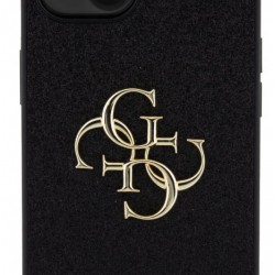 Guess Fix Glitter Σκληρή Θήκη Πλάτης με Μεταλλική Λεπτομέρεια για iPhone 13 - Μαύρο Guess Fix Glitter Σκληρή Θήκη Πλάτης με Μεταλλική Λεπτομέρεια για iPhone 13 - Μαύρο