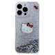 Hello Kitty Liquid Glitter Electroplating Head Logo Case for iPhone 15 Pro Max - Transparent Apple Cases Mobile