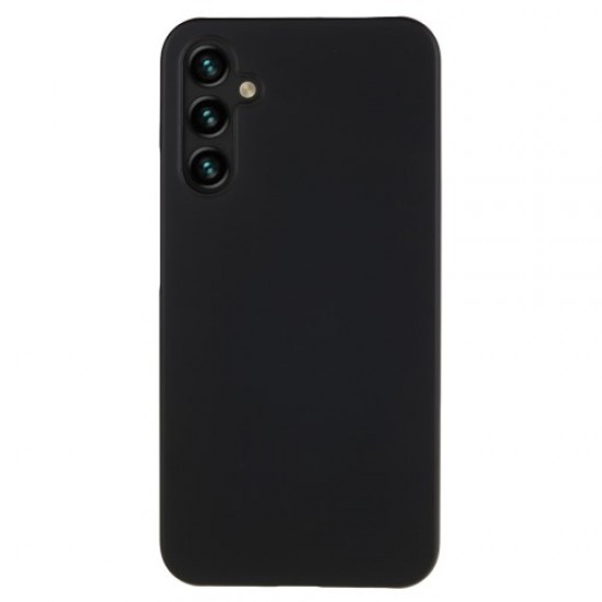 For Samsung Galaxy S23 FE Cell Phone Case Anti-Fingerprint Rubberized PC Mobile Phone Cover - Black Samsung Cases Mobile