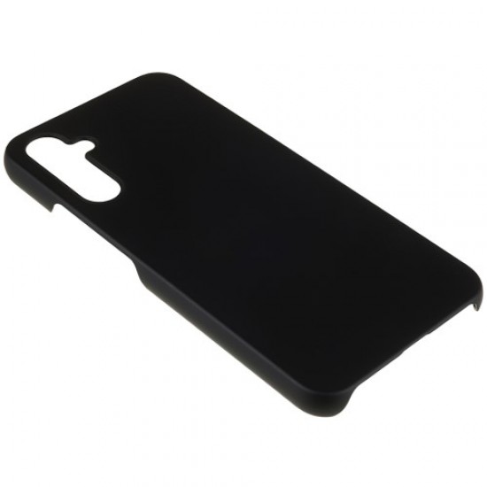For Samsung Galaxy S23 FE Cell Phone Case Anti-Fingerprint Rubberized PC Mobile Phone Cover - Black Samsung Cases Mobile