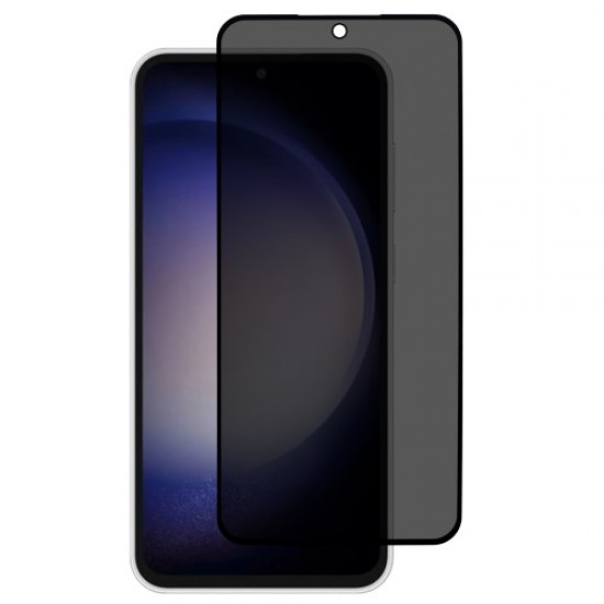 For Samsung Galaxy S23 FE Full Coverage Tempered Glass Film Silk Printing Anti-Spy Screen Protector (Side Glue) Samsung Screen Protectors