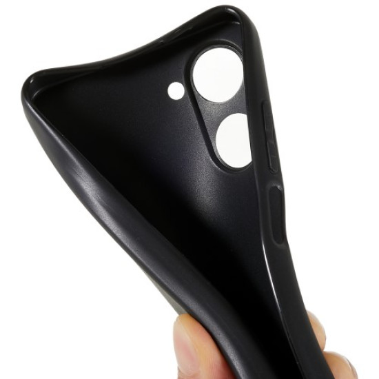 For Realme 10 4G Anti-fingerprint Matte Flexible TPU Case Anti-scratch Mobile Phone Cover - Black Oppo Realme Cases Mobile