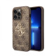 Guess 4G Big Metal Logo Case for iPhone 15 Pro - Brown Apple Cases Mobile