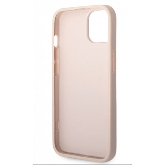 Guess 4G Big Metal Logo Σκληρή Θήκη Πλάτης για iPhone 15 - Ροζ Apple Θήκες Κινητών
