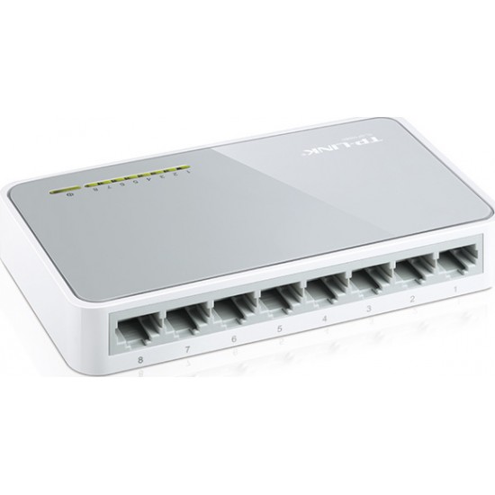 TP-LINK TL-SF1008D v8 Unmanaged L2 Switch with 8 Ports Ethernet Gadgets - Toys - Hobby