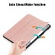Leather Case for Samsung Galaxy Tab S9 Ultra SM-X910 M-X916B SM-X918U . Tri-fold Stand Anti-drop Tablet Cover - Rose Gold Samsung Cases Mobile Tablet