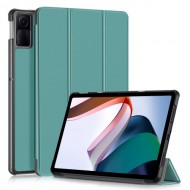 Θήκη Βιβλίο Tri-Fold με Βάση Στήριξης (Όψη Δέρματος) για Xiaomi Redmi Pad SE - Πράσινο του Δάσους