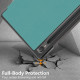 For Samsung Galaxy Tab S9 11-Inch SM-X710. SM-X716B. SM-X718U PU Leather Trifold Stand Cover Auto Wake / Sleep Smart Tablet Case - Blackish Green Samsung Cases Mobile Tablet