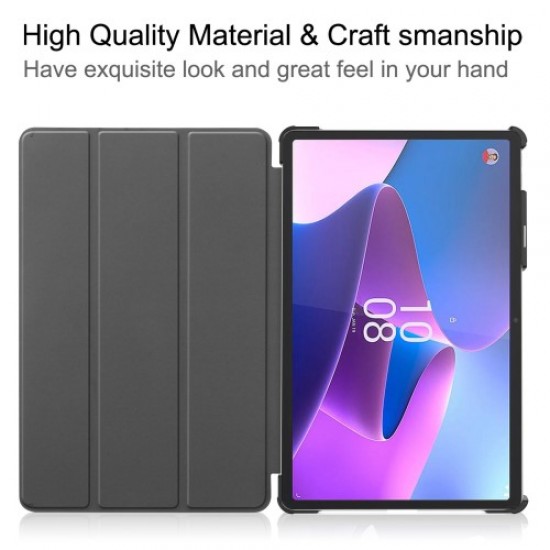 For Lenovo Tab P11 Pro Gen 2 Tri-Fold Stand Tablet Case Pattern Printing PU Leather Auto Wake / Sleep Cover with Pencil Holder - Don't Touch Me Lenovo Cases Mobile Tablet