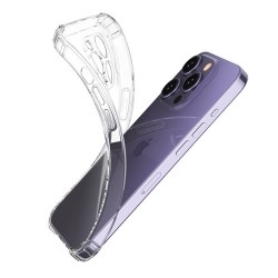 Θήκη Σιλικόνης TPU Ενισχυμένη στις Γωνίες για iPhone 15 Pro - Διάφανο Θήκη Σιλικόνης TPU Ενισχυμένη στις Γωνίες για iPhone 15 Pro - Διάφανο
