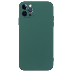 Θήκη Σιλικόνης TPU Ματ με Ακριβής Εφαρμογή στις Κάμερες για iPhone 15 Pro - Πράσινο του Στρατού