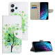 For Xiaomi Redmi 12 4G Cross Texture PU Leather Wallet Stand Case Pattern Printing Phone Cover - Green Tree XIAOMI Cases Mobile