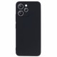 Soft TPU Phone Cover for Xiaomi Redmi 12 4G . Precise Cutout Straight Edge Cell Phone Cover - Black XIAOMI Cases Mobile