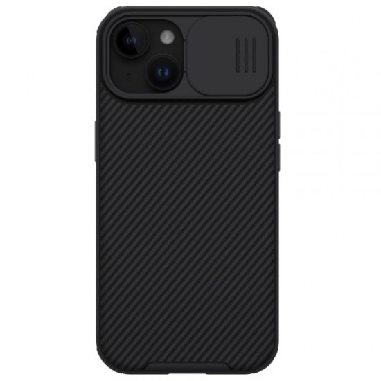 NILLKIN CamShield Pro Series for iPhone 15 Slide Camera Lid Phone Case PC+TPU Anti-drop Cover - Black Apple Cases Mobile