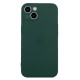 Θήκη Σιλικόνης TPU Ματ με Ακριβής Εφαρμογή στις Κάμερες για iPhone 15 - Πράσινο του Δάσους Apple Θήκες Κινητών