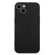 For iPhone 15 Plus Straight Edge Phone Case Soft TPU Precise Cutout Shockproof Protective Cover - Black Apple Cases Mobile