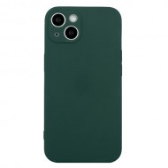 Θήκη Σιλικόνης TPU Ματ με Ακριβής Εφαρμογή στις Κάμερες για iPhone 15 Plus - Πράσινο του Δάσους