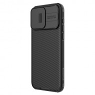 NILLKIN CamShield Pro Series for iPhone 15 Pro Max Phone Case Slide Camera Shield Anti-drop PC+TPU Cover - Black