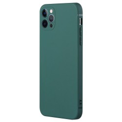 Θήκη Σιλικόνης TPU Ματ με Ακριβής Εφαρμογή στις Κάμερες για iPhone 15 Pro Max - Πράσινο του Δάσους