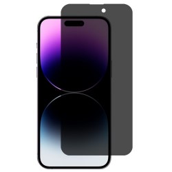 Anti-Spy Σκληρυμένο Γυαλί (Tempered Glass) Προστασίας Οθόνης Πλήρης Κάλυψης για iPhone 15 Pro Max - Φιμέ