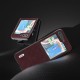ABEEL Litchi Texture Phone Case for Samsung Galaxy Z Flip5 5G Anti-Scratch PU Leather Coated Phone Cover - Purple Samsung Cases Mobile