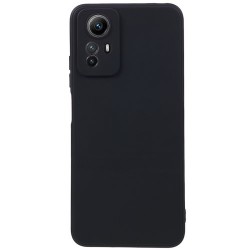 TPU Phone Case for Xiaomi Redmi Note 12S 4G Straight Edge Protection Precise Cutout Cover - Black
