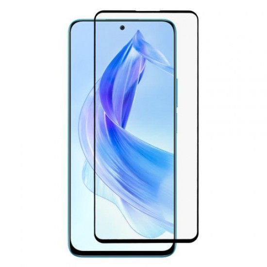 Tempered Glass Film for Honor 90 Lite 5G / X50i 5G . Silk Printing Full Glue Scratch-proof Full Screen Protector Huawei Screen Protectors