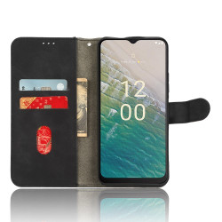 For Nokia C32 Anti-Drop Wallet Phone Case Skin-Touch Protective PU Leather Phone Cover with Stand - Black For Nokia C32 Anti-Drop Wallet Phone Case Skin-Touch Protective PU Leather Phone Cover with Stand - Black