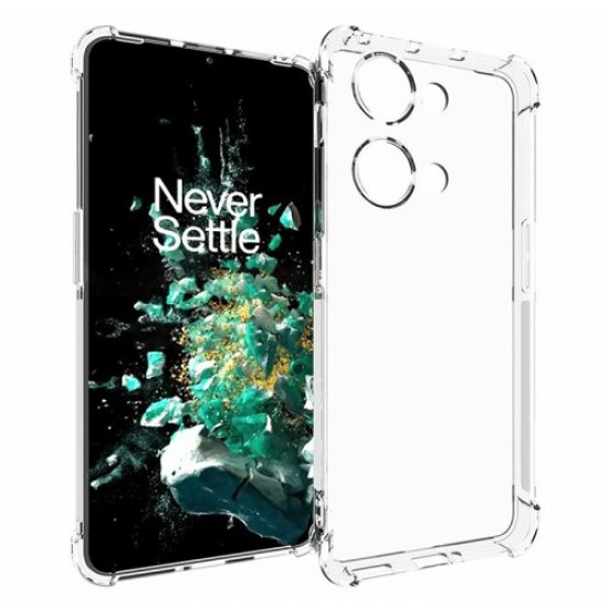 For OnePlus Nord 3 5G / Ace 2V Drop-proof Four Corner Airbag Corner TPU Cover Anti-Slip Transparent Cell Phone Case OnePlus Mobile Cases
