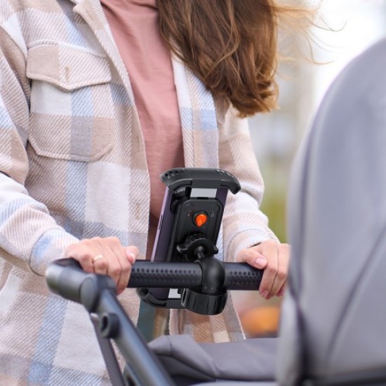 BASEUS QuickGo Series Bike Phone Mount Quick Release Cycling Holder for Bicycle. Motorcycle Tight Secure Phone Clamp Holders & Docks
